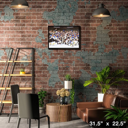 St. Louis Blues 20" x 29" Framed Canvas 2019 Stanley Cup 31.5" x 22.5"